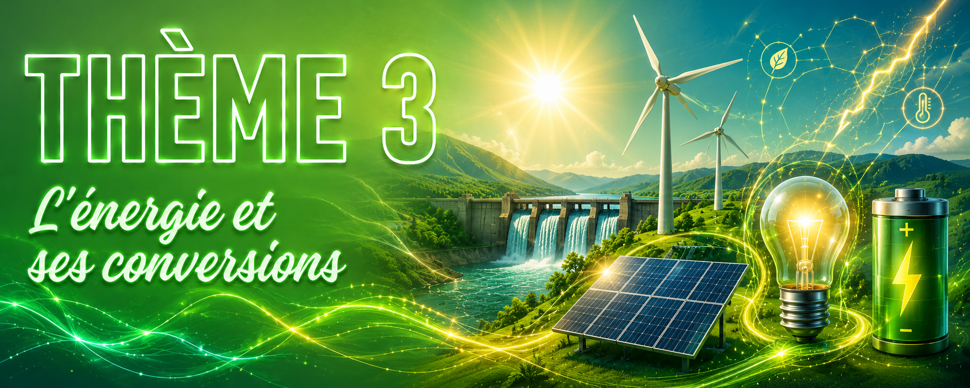 Thème 3 : L'énergie ses conversions et transferts